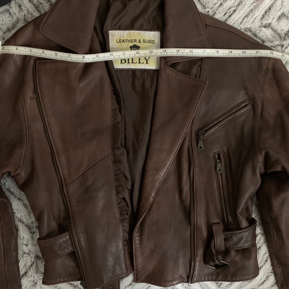 Brown Lamb Leather Jacket - Picture 6 of 10
